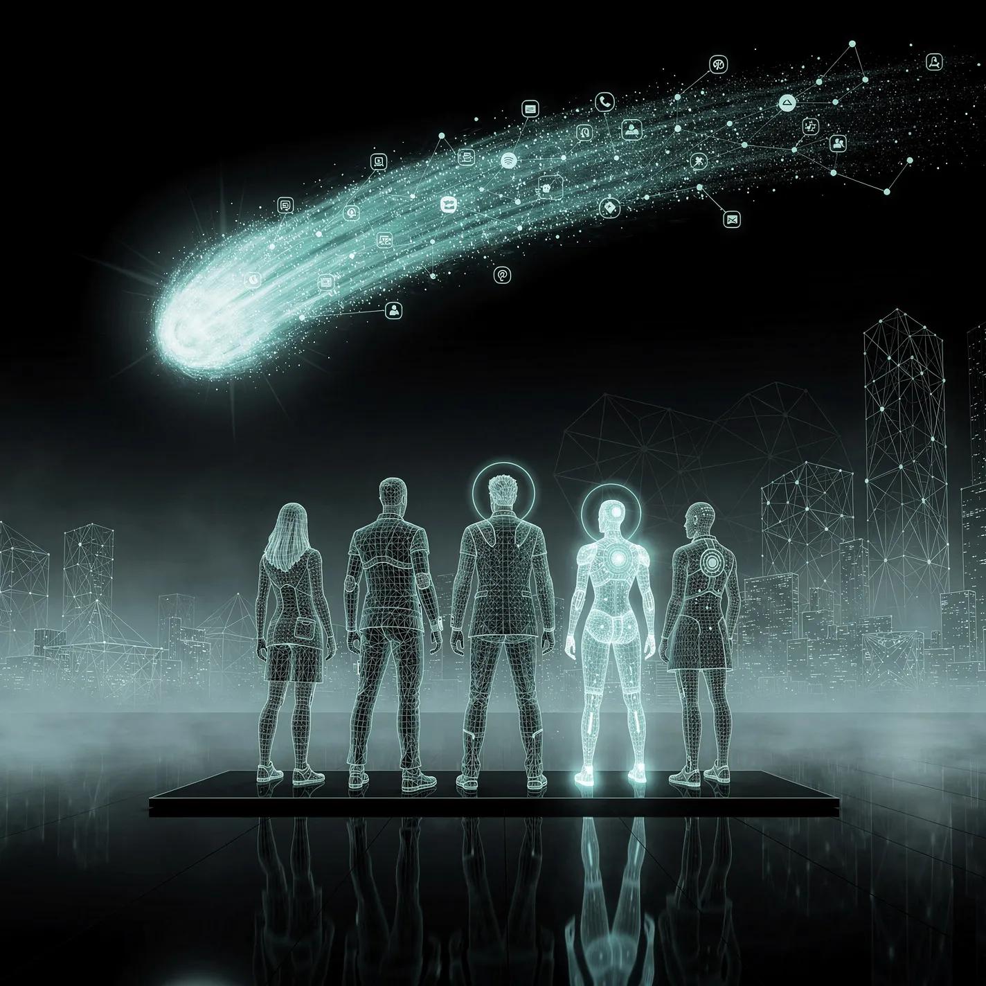 Axiom master agent with 41 tools radiating outward and inner coherence pulse